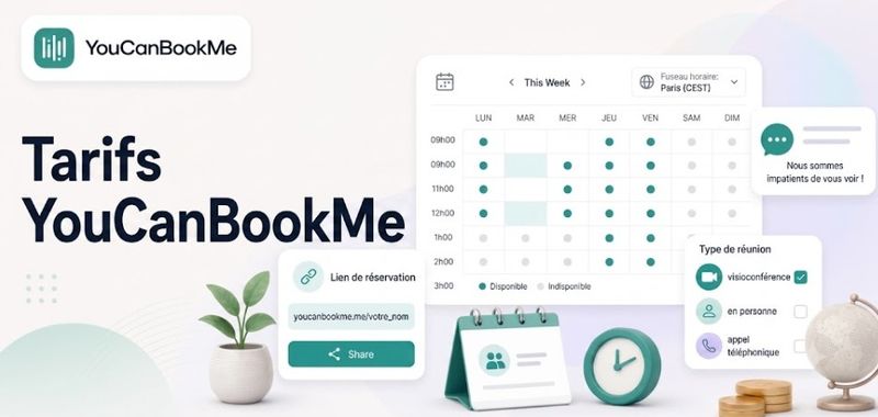 graphique des tarifs de youcanbookme